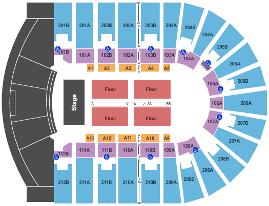 Columbus Civic Center Map