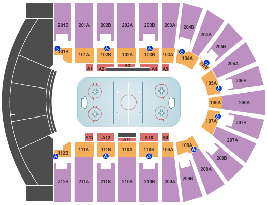 Columbus Civic Center Seating Chart: Hockey