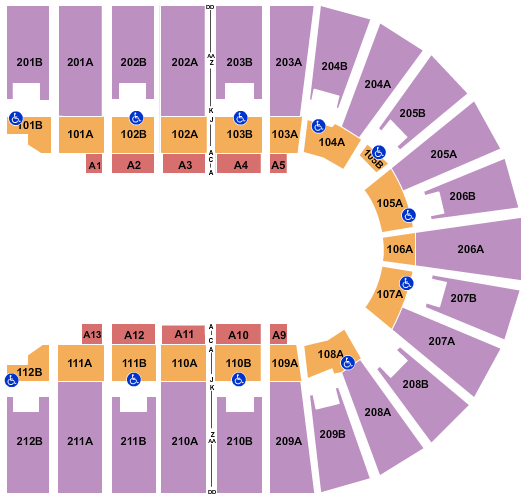 Columbus Civic Center Seating Chart: Open Floor