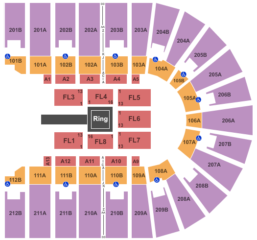 Columbus Civic Center Seating Chart: WWE