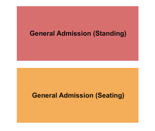 Come and Take It Live Seating Chart: GAStanding/GASeated