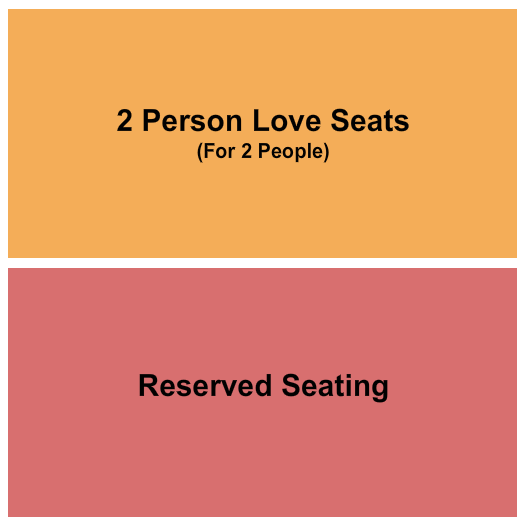 Comedy Key West Seating Chart: Reserved & Love Seats