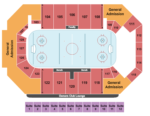 Comerica Center Seating Chart: IIHF World Championship