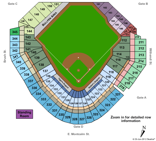 Comerica Park Seating Chart