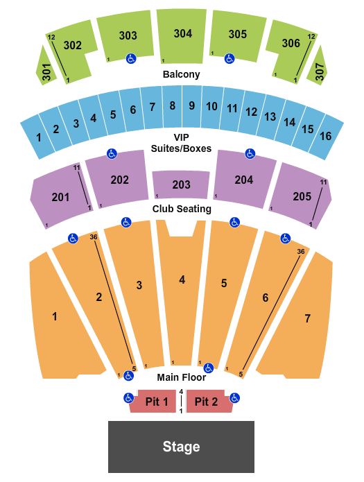 Comerica Theater Interactive Seating Chart