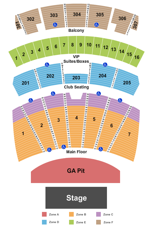 Arizona Financial Theatre Seating Chart