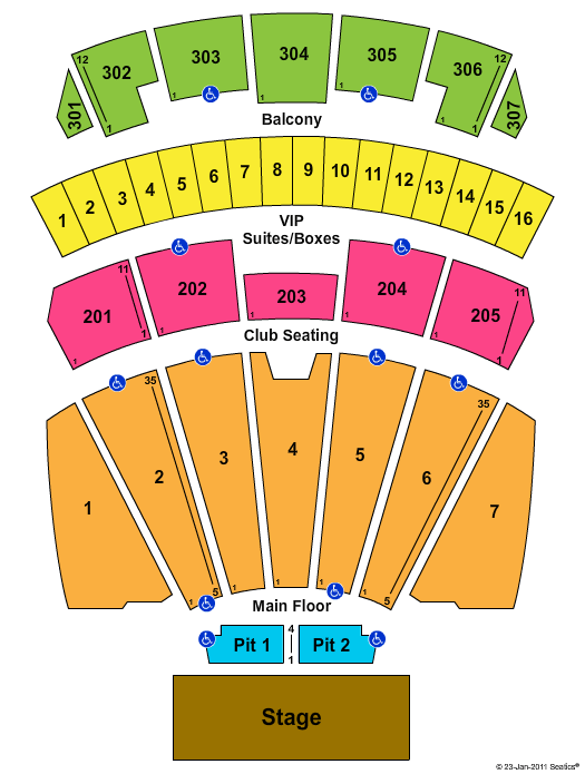 Comerica Theatre Seating Chart
