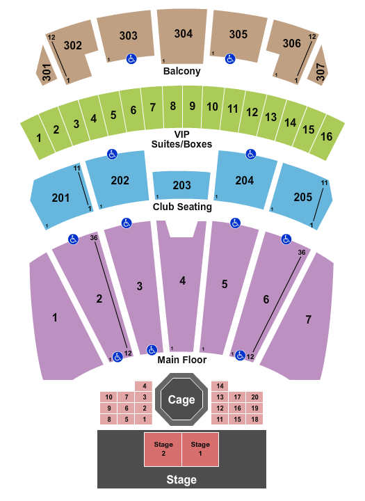 Arizona Financial Theatre Seating Chart: MMA