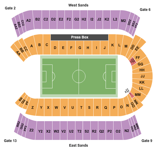 Commonwealth Stadium - Edmonton Seating Chart: Soccer