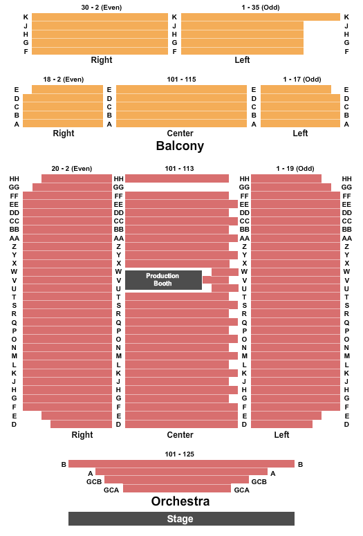 Terry Fator Theater Seating Chart