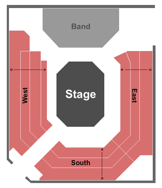 Concert Hall at Hale Centre Theatre - AZ Seating Chart: Endstage