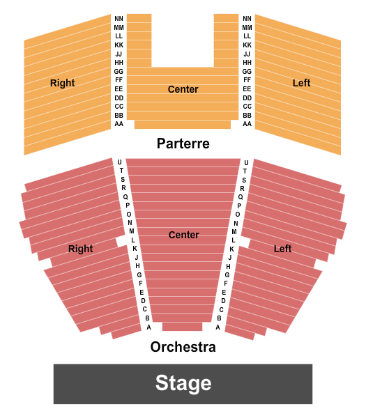 Concert Hall at Lake Travis Performing Arts Center Seating Chart: Endstage