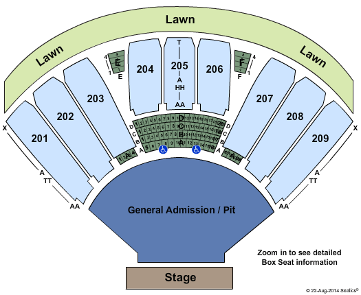 Concord Pavilion Concord Ca Seating Chart