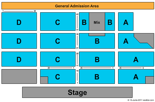 Old Concrete Street Amphitheater Seating Chart
