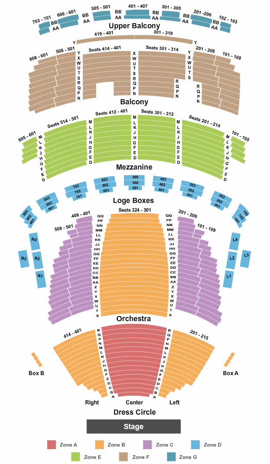 Connor Palace Theatre Seating Chart