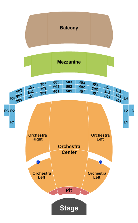 Connor Palace Theatre Seating Chart: Endstage