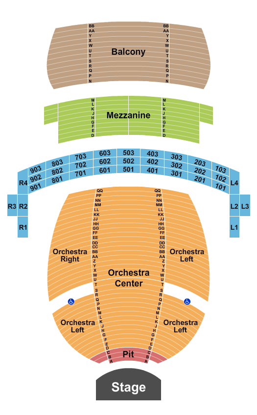 Connor Palace Theatre Seating Chart: Endstage