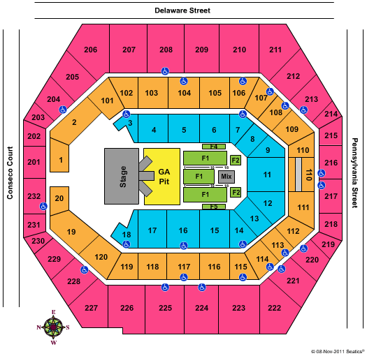 Bankers Life Fieldhouse Seating Chart