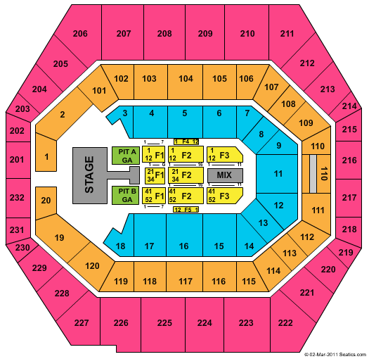 Seating Chart Gainbridge Fieldhouse