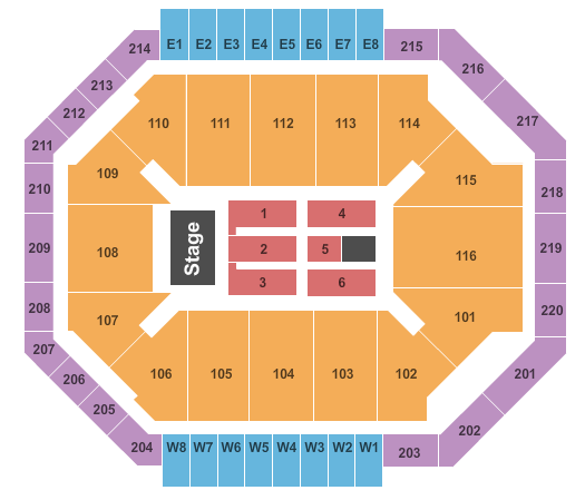 Chartway Arena at Ted Constant Convocation Center Seating Chart