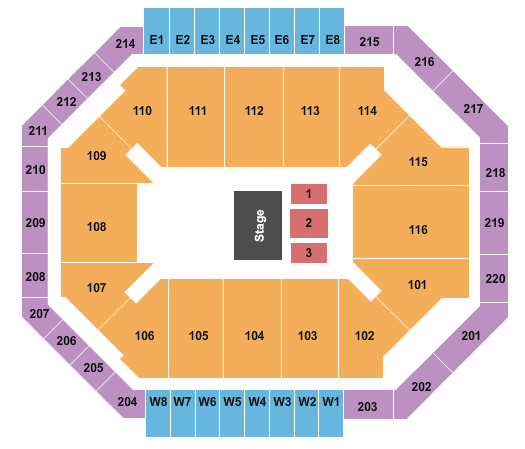 Chartway Arena at Ted Constant Convocation Center Seating Chart: Disney Jr