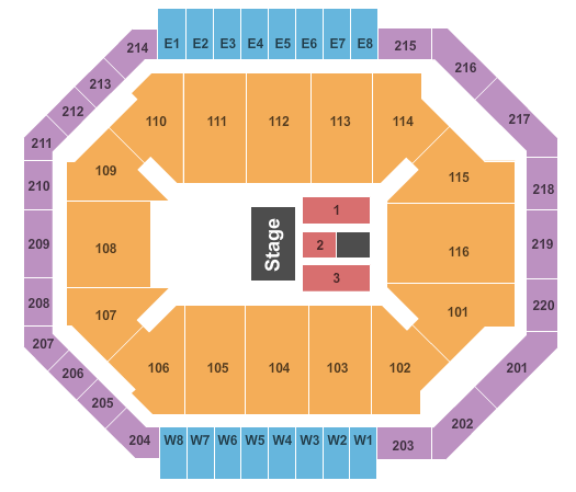 Chartway Arena at Ted Constant Convocation Center Seating Chart: Ringo Starr
