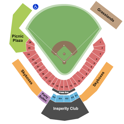 Constellation Field Seating Chart: Baseball1