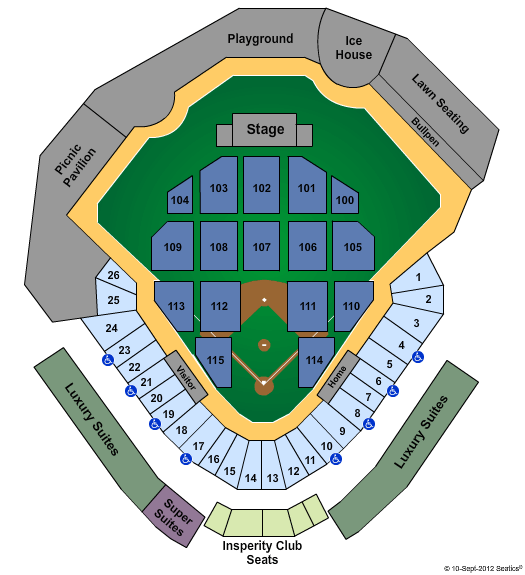Constellation Field Seating Chart