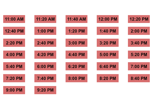 Convergence Station Seating Chart: Timed Entry