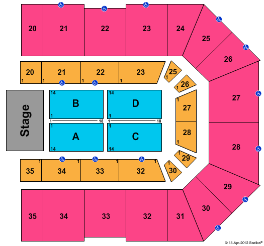 Convocation Center At California University Of Pennsylvania Seating Chart
