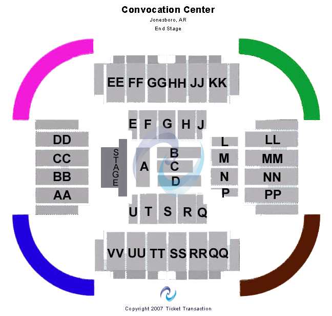 First National Bank Arena Seating Chart: End Stage