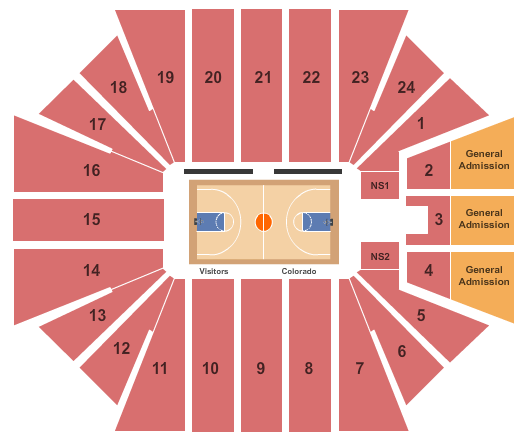 Montagne Center Seating Chart