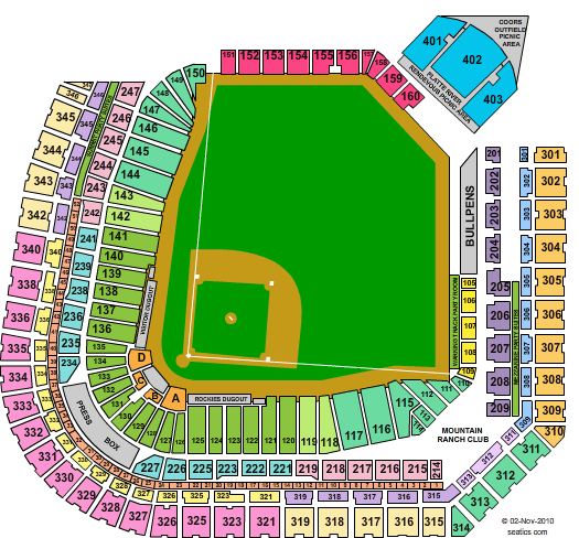 Gallery Coors Field Seating Chart House Breathlegion Co Gallery Of Coors Field Seating Chart