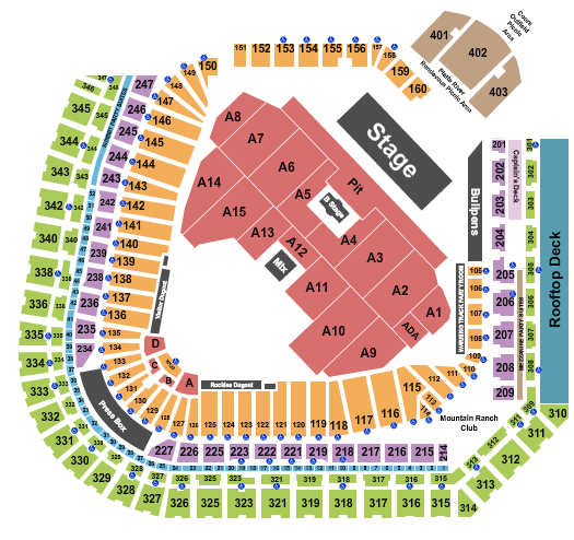 Coors Field Seating Chart: My Chemical Romance