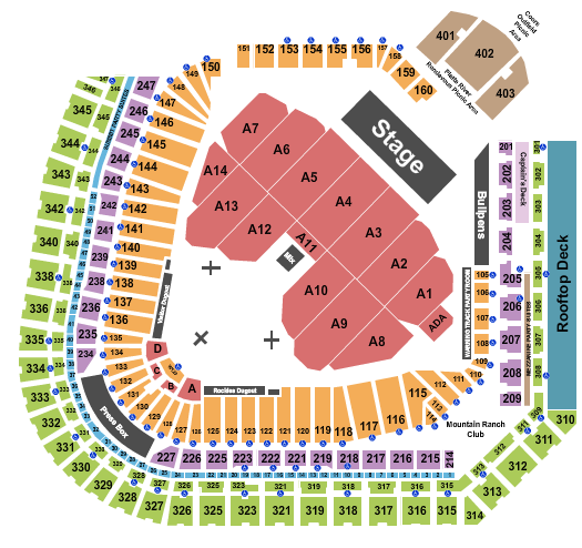 Coors Field Seating Chart: Paul McCartney