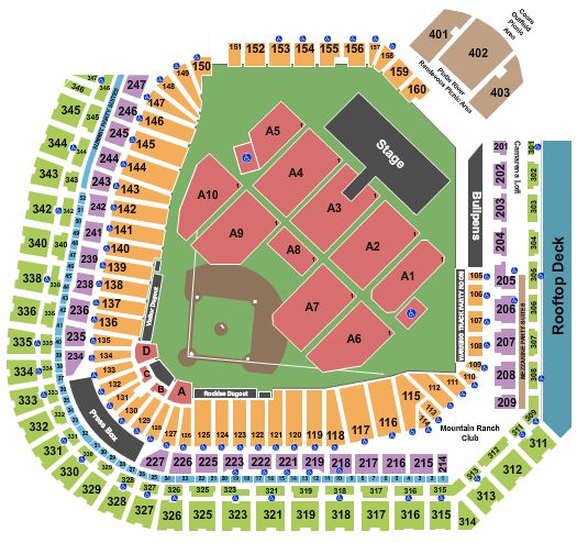 Coors Field Map