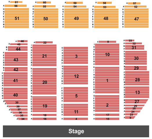 Copernicus Center Seating Chart: End Stage 2