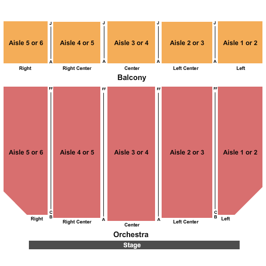 Copernicus Center Seating Chart: Endstage Aisle
