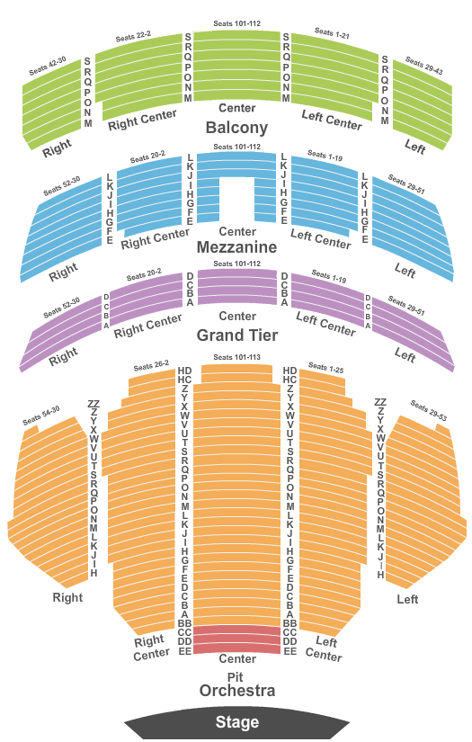 San Diego Symphony Copley Symphony Hall Seating Chart