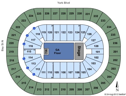 Copps Coliseum Seating Chart