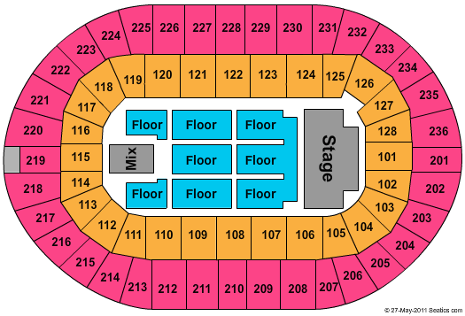 Copps Coliseum Seating Chart