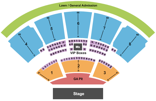 Toronto Amphitheatre Seating Chart
