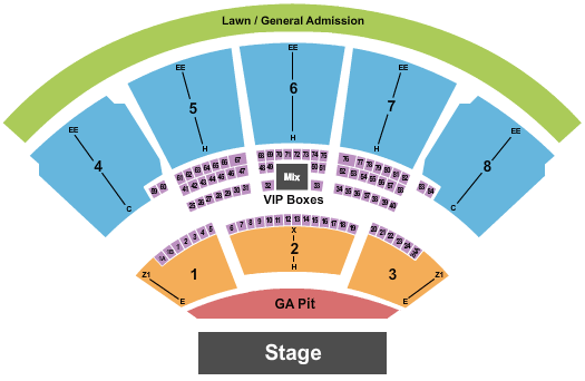 iTHINK Financial Amphitheatre Seating Chart