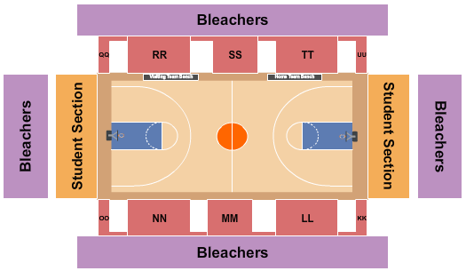 Corbett Sports Center Seating Chart: Basketball