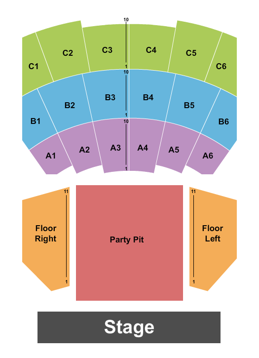 Corn Palace Seating Chart: Endstage & Party Pit 2