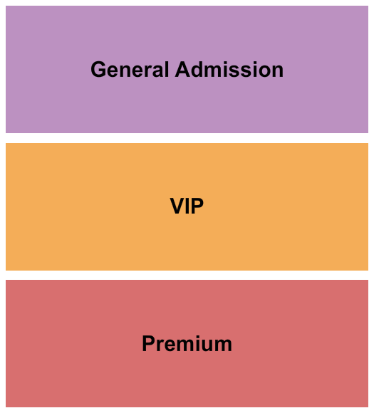 Corning Opera House Seating Chart: GA/VIP/Premium