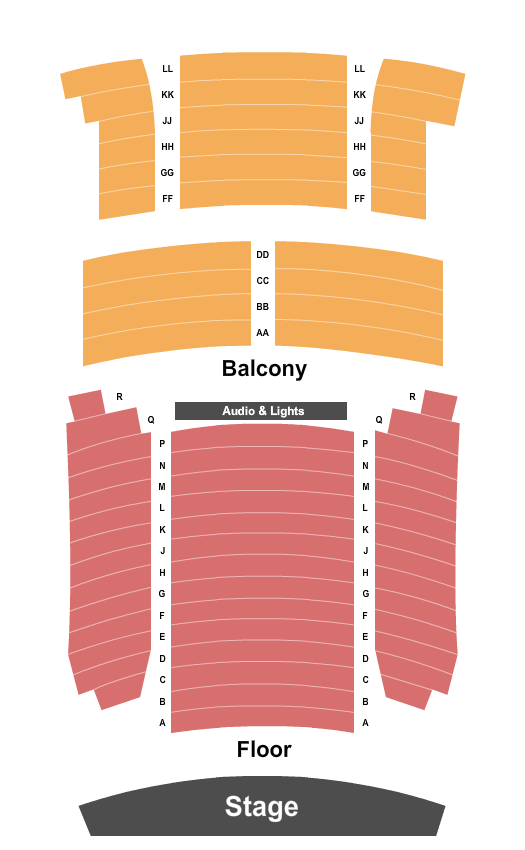 Corsicana Palace Theatre Seating Chart: Endstage No Pit