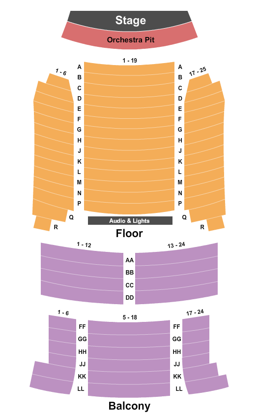 Corsicana Palace Theatre Seating Chart: Endstage