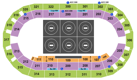 Corteva Coliseum Seating Chart: NCAA Wrestling