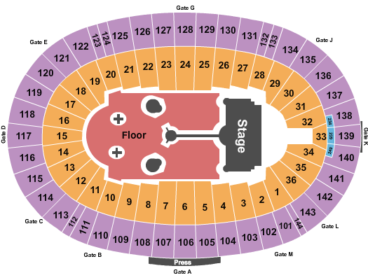 Cotton Bowl Stadium Seating Chart: Coldplay